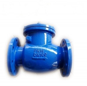 Cast iron swing check valves with metal brass seat CV-F-02