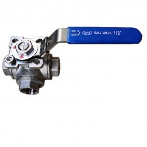 long type SS DIN ball valve with BSP BSPT