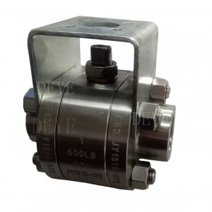Forged duplex stainless steel F53 ball valve with ISO5211 branch
