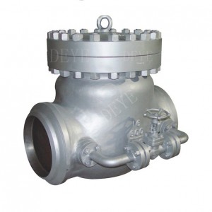 Butt Welded swing check valve with by pass