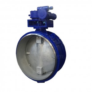 triple offset butt welded Butterfly Valve