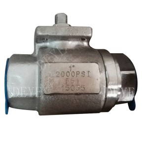 duplex stainless steel F51 2000PSI ball valve