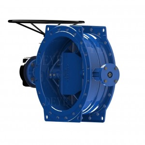 DN2200 DN2600 Double Eccentric Butterfly Valves for water pump