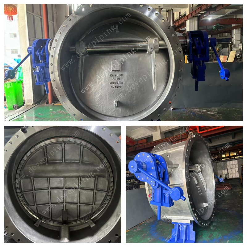 DN2000 Duplex SS Tilting Disc check valve