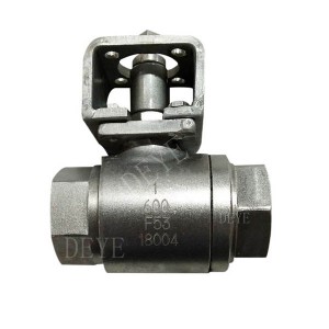 F53 super Duplex stainless steel 2PC ball valve