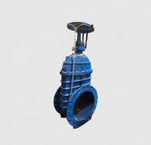 Cast Iron big flanged Gate Valve with chain wheel ( GV-H-20C)