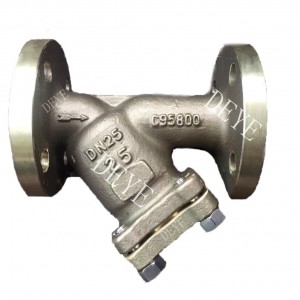 Copper C95800 flanged Y-strainer BRZ-Y-1